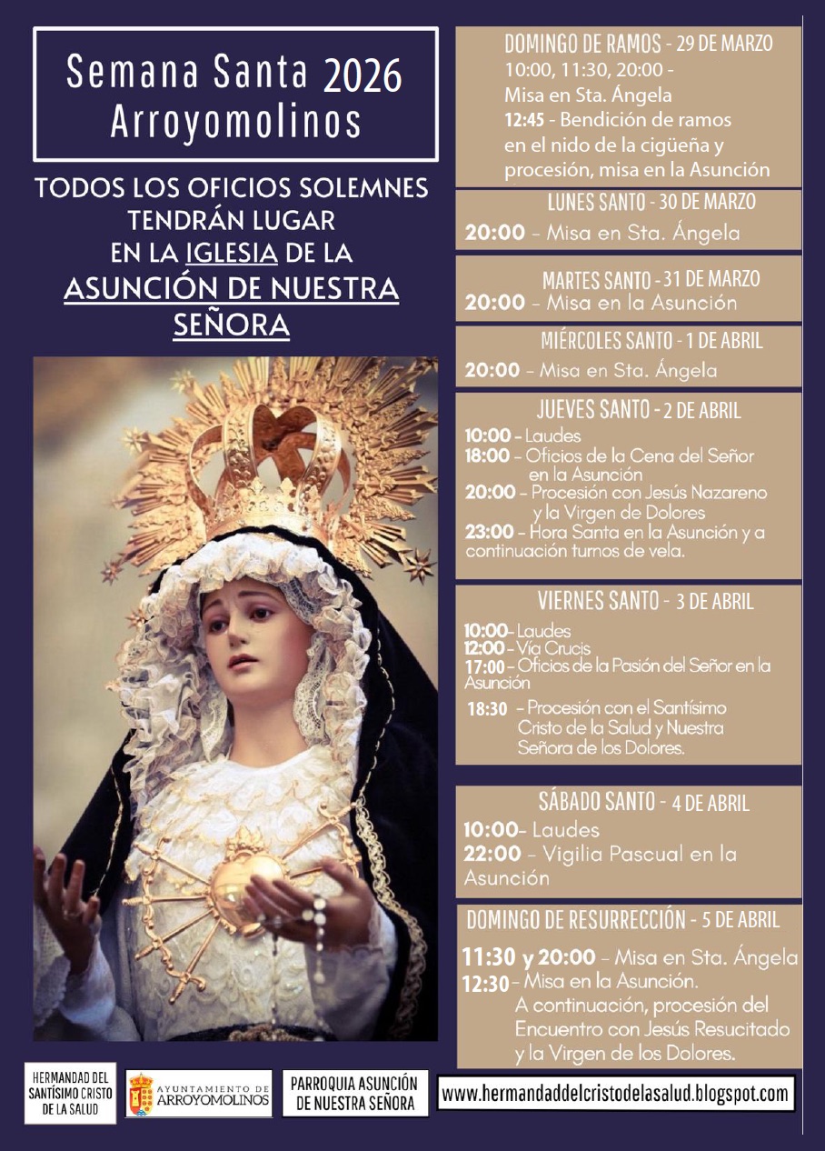 Horarios de Semana Santa 2026